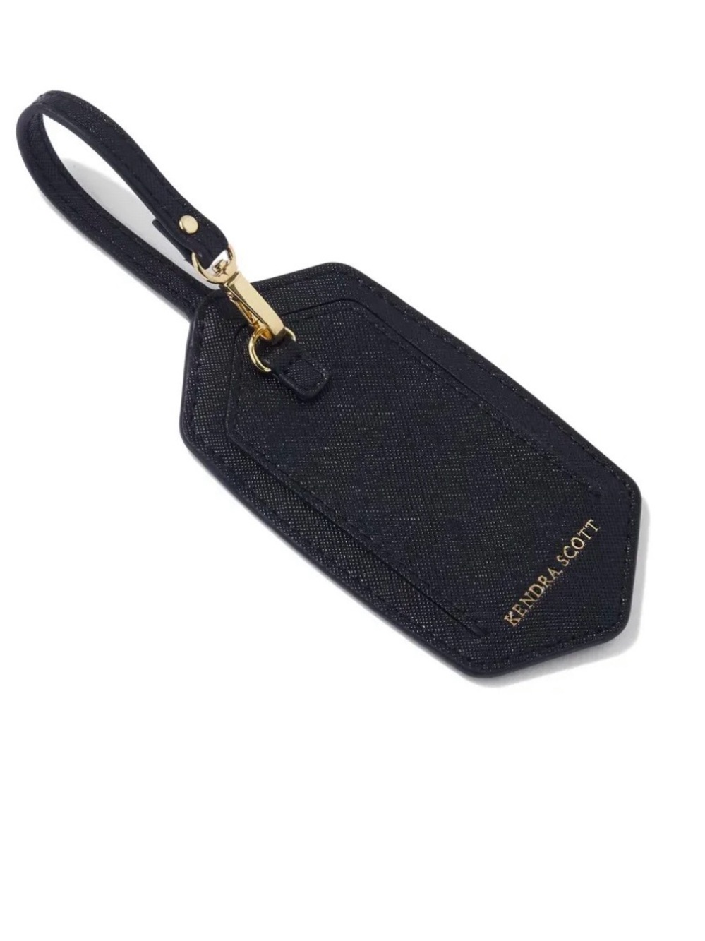 Kendra Scott Pebbled Leather Luggage Tag - Picture 3 of 7
